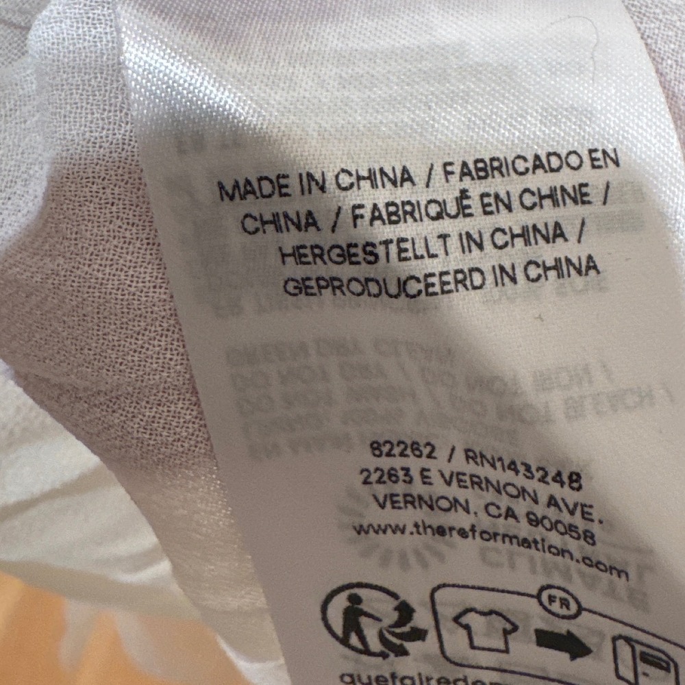 Reformation Liz Silk Dress Ivory Wedding Gown Brand New - Picture 9 of 10